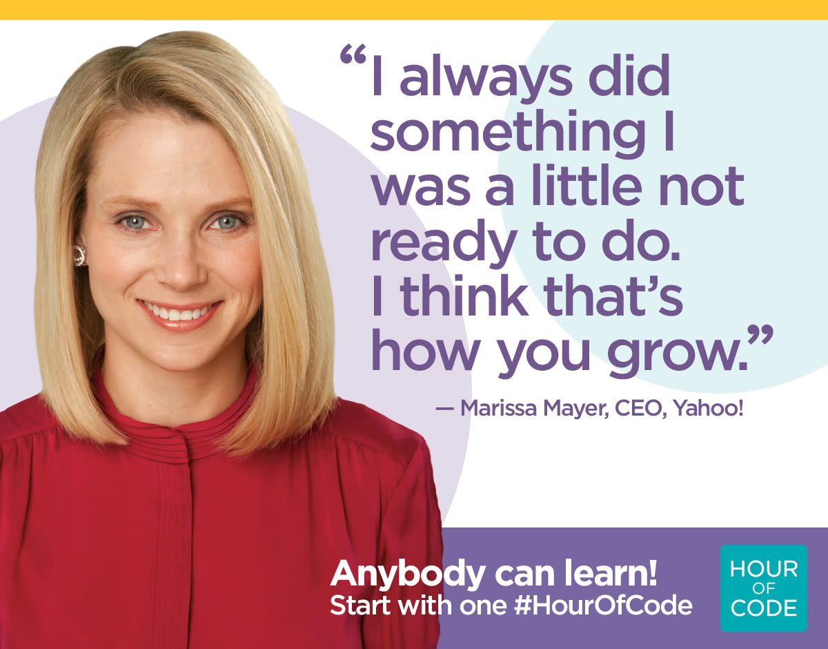 marissa on hour of code