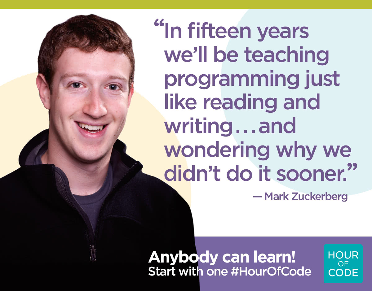 mark zuckerberg on hour of code